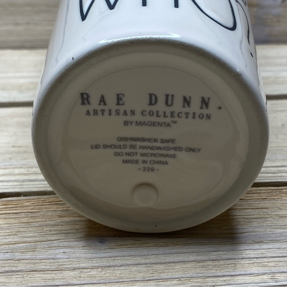 Rae Dunn “Who Rescued Who?” Ceramic travel mug NWOT - Picture 8 of 8